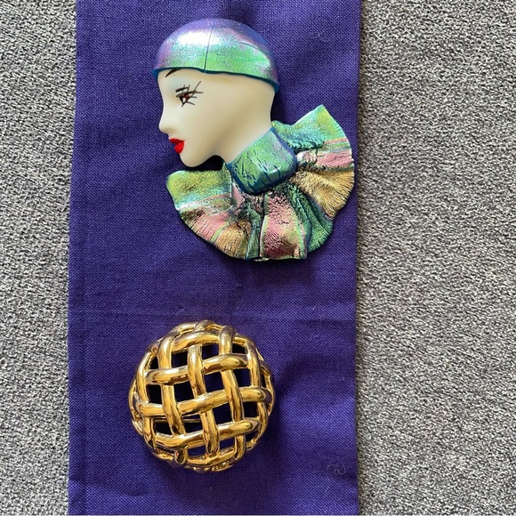 Lot of vintage ‘80s and ‘90s brooches - Picture 6 of 6
